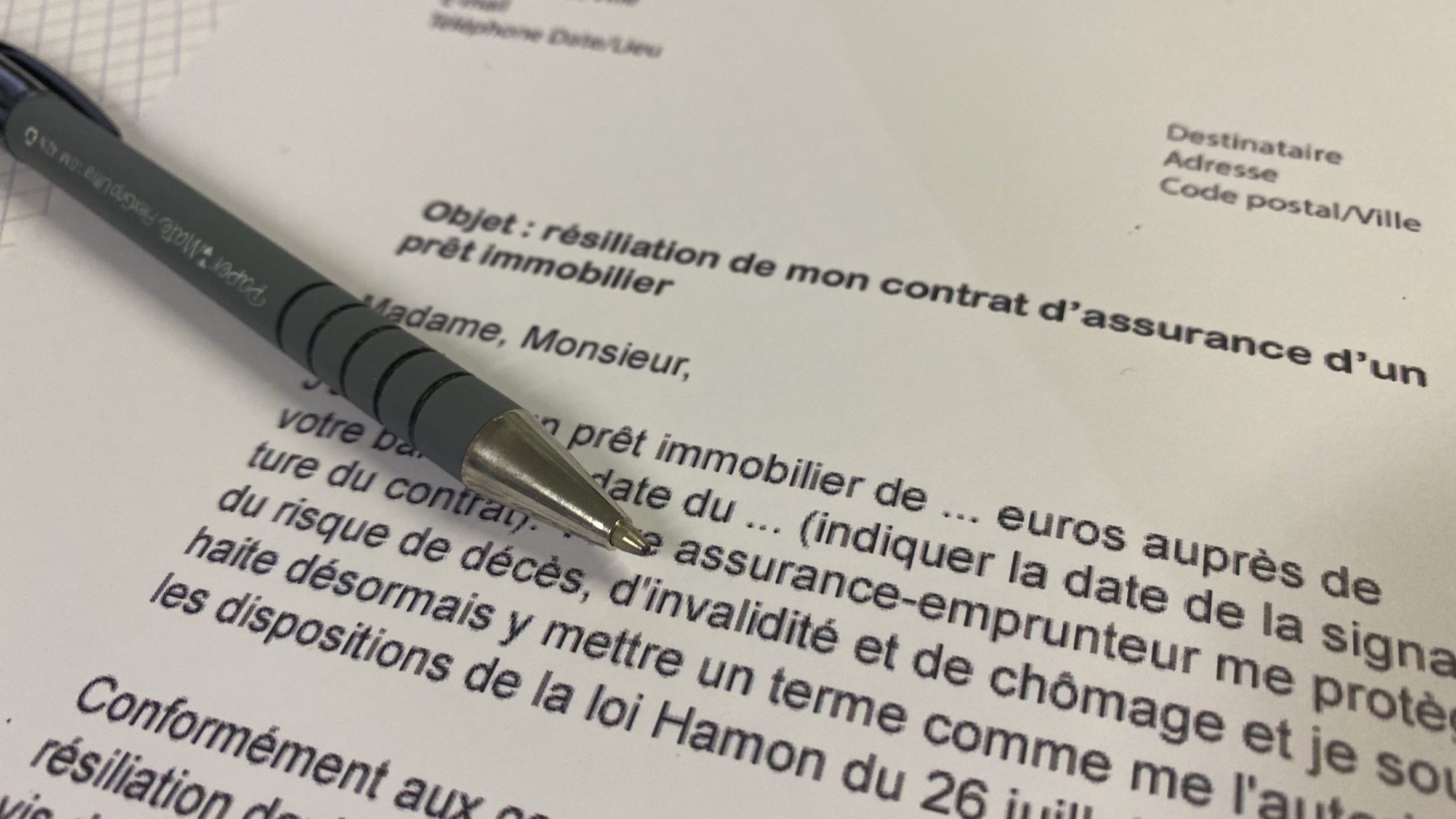 contrat d'assurance emprunteur